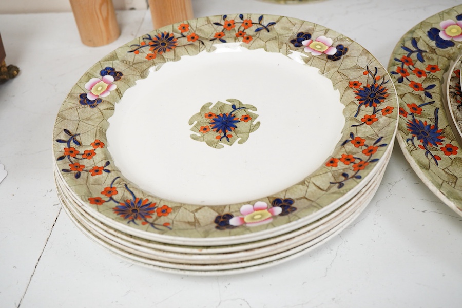 An early 19th century Spode part dinner service